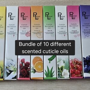 Bundle - 10 Scented Cuticle Revitalizer Oils (10 different scents)